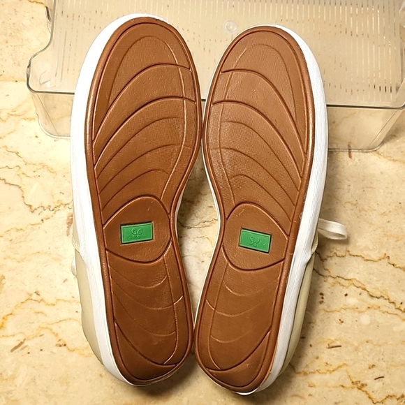 Grasshoppers Womens Tan Leather Lace-up Sneakers Size 9W - Picture 8 of 11